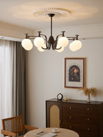 Isolde Modern Glass Globe Chandelier for Dining Room and Living Room