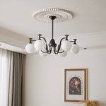 Isolde Modern Glass Globe Chandelier for Dining Room and Living Room
