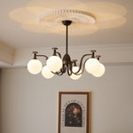 Isolde Modern Glass Globe Chandelier for Dining Room and Living Room