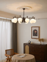 Isolde Modern Glass Globe Chandelier for Dining Room and Living Room