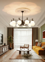 Isolde Modern Glass Globe Chandelier for Dining Room and Living Room