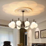 Isolde Modern Glass Globe Chandelier for Dining Room and Living Room