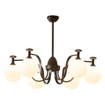 Isolde Modern Glass Globe Chandelier for Dining Room and Living Room