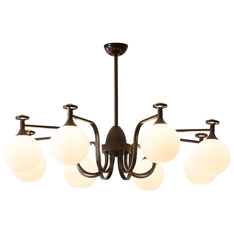 Isolde Modern Glass Globe Chandelier for Dining Room and Living Room
