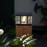 Stratos Square Outdoor Light – Modern Geometric LED Table Lamp for Patio & Garden