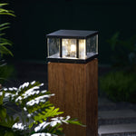 Stratos Square Outdoor Light – Modern Geometric LED Table Lamp for Patio & Garden