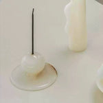 Jade Incense Holder – Minimalist Stone Tabletop Ornament for Serene Interiors