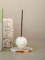 Jade Incense Holder – Minimalist Stone Tabletop Ornament for Serene Interiors