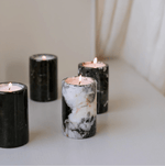 Lumière de Jade Onyx Marble Candle Holder – Minimalist Tabletop Glow