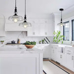 Chic Glass Flower Pendant Light