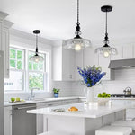 Chic Glass Flower Pendant Light