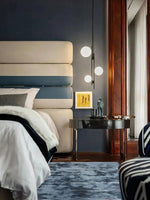 Jaklin Contemporary Glass Pendant Light in Gold Finish
