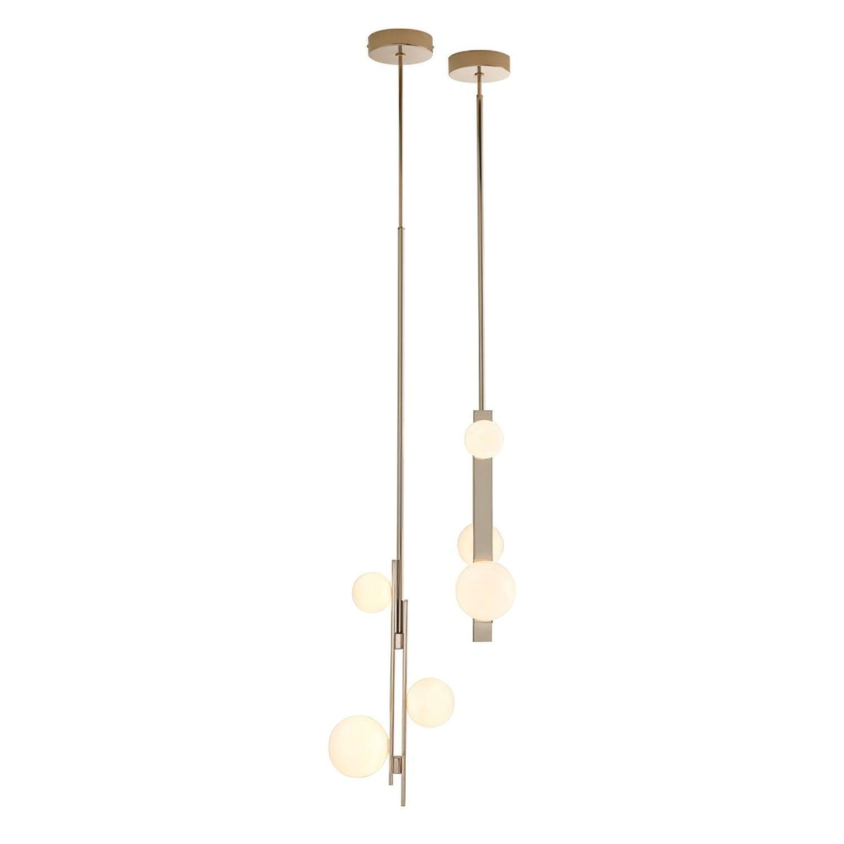 Jaklin Contemporary Glass Pendant Light in Gold Finish