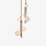 Jaklin Contemporary Glass Pendant Light in Gold Finish