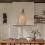 Vintage Rattan Woven Chandelier