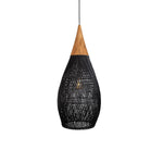Vintage Rattan Woven Chandelier