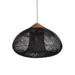 Vintage Rattan Woven Chandelier