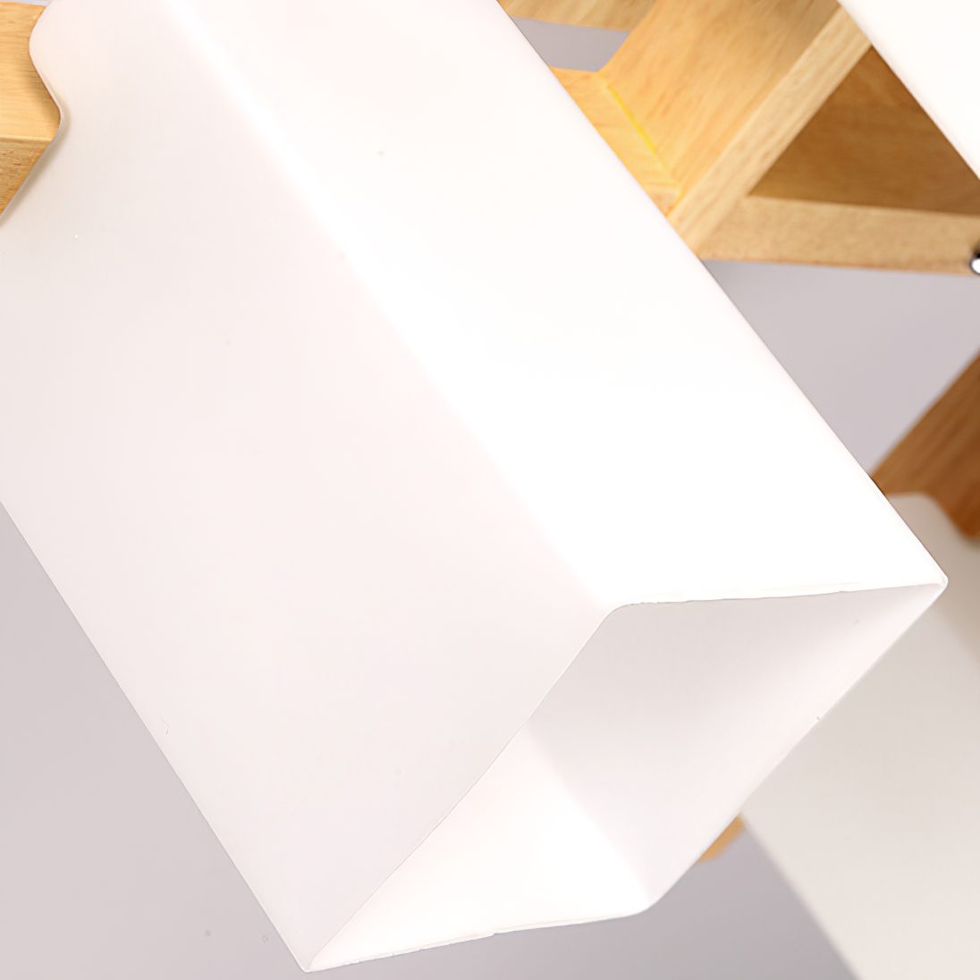 Japanese Square Wooden Art Ceiling Lamp