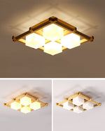 Japanese Style Lattice Ceiling Lamp