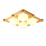 Japanese Style Lattice Ceiling Lamp