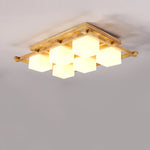 Japanese Style Lattice Ceiling Lamp