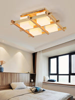 Japanese Style Lattice Ceiling Lamp