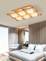 Japanese Style Lattice Ceiling Lamp