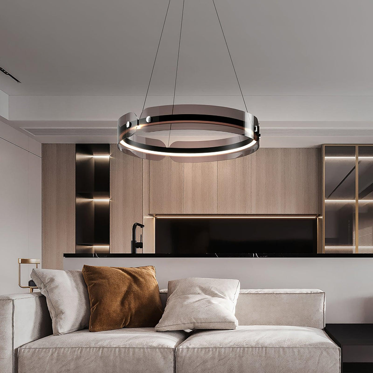 Javor Modern LED Chandelier – Contemporary Acrylic Pendant Light for Dining and Living Spaces