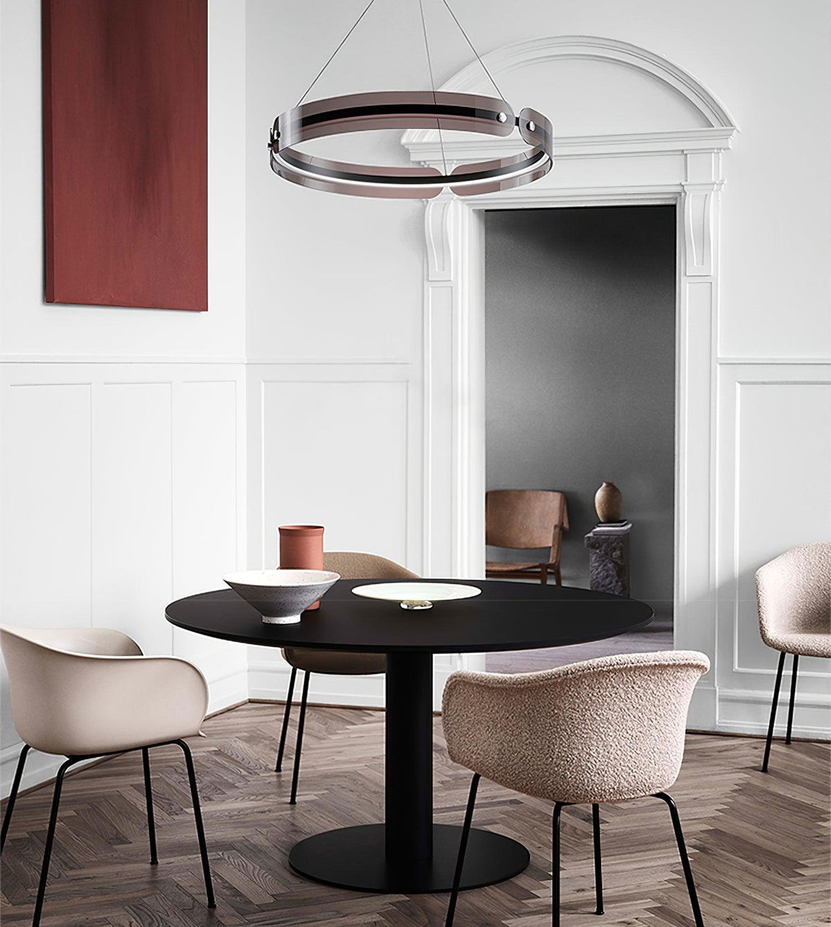 Javor Modern LED Chandelier – Contemporary Acrylic Pendant Light for Dining and Living Spaces