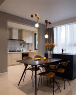 Jenna Wooden Pendant Light – Handcrafted Designer Hanging Lamp for Dining & Living Spaces