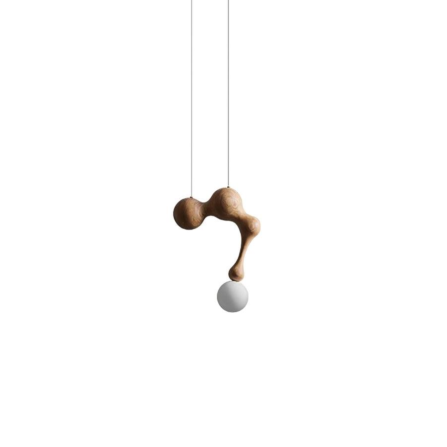 Jenna Wooden Pendant Light – Handcrafted Designer Hanging Lamp for Dining & Living Spaces