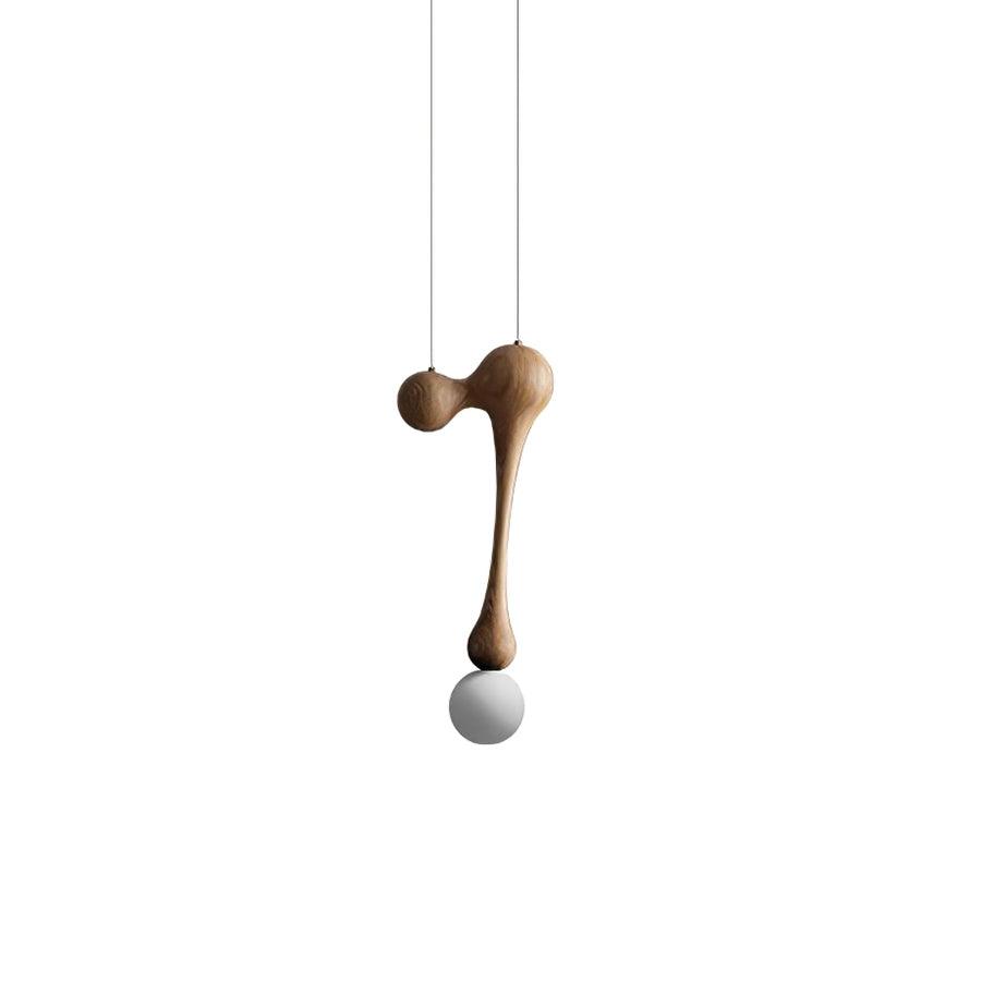 Jenna Wooden Pendant Light – Handcrafted Designer Hanging Lamp for Dining & Living Spaces