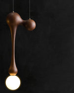 Jenna Wooden Pendant Light – Handcrafted Designer Hanging Lamp for Dining & Living Spaces