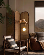 Jenna Wooden Pendant Light – Handcrafted Designer Hanging Lamp for Dining & Living Spaces