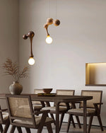 Jenna Wooden Pendant Light – Handcrafted Designer Hanging Lamp for Dining & Living Spaces
