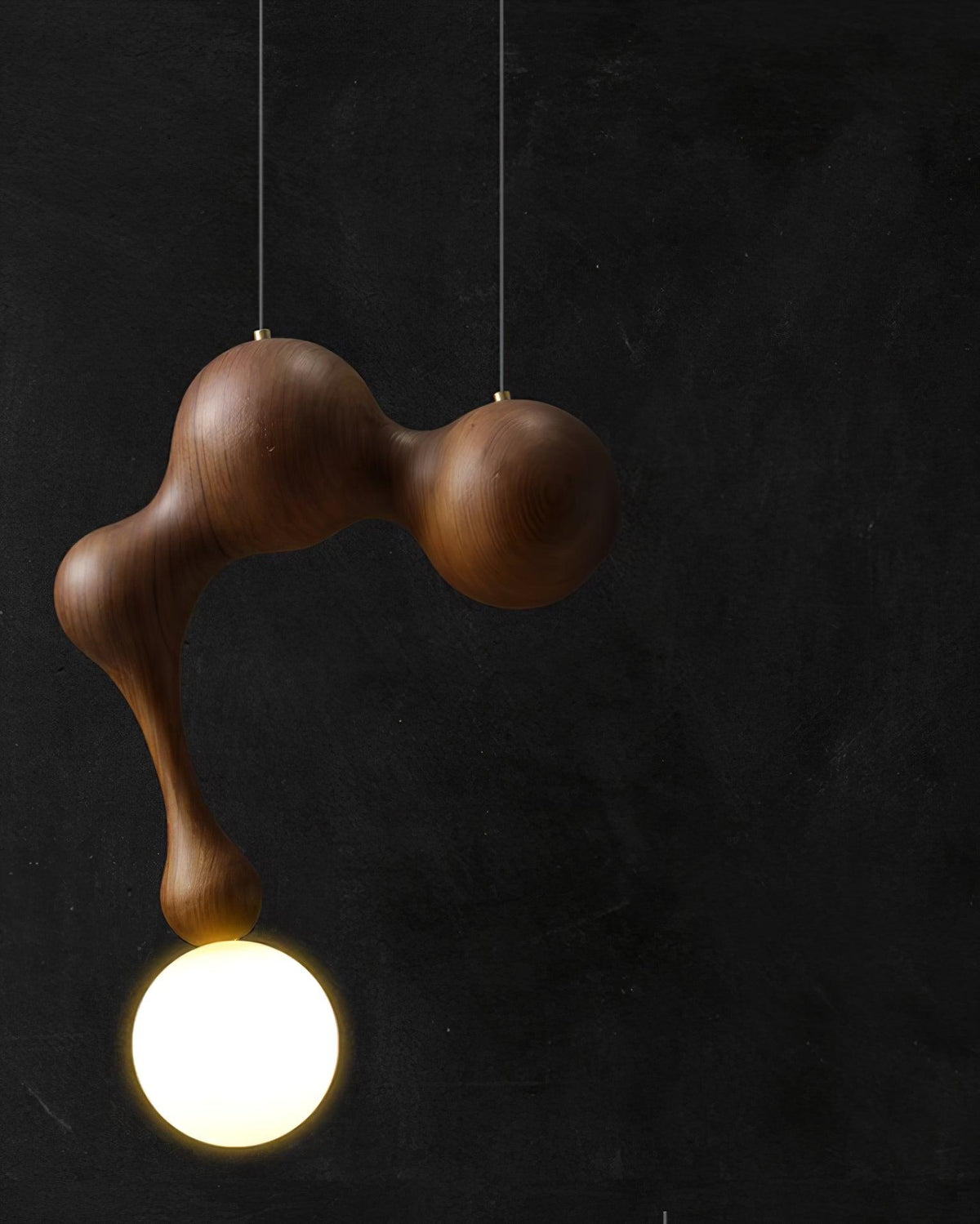 Jenna Wooden Pendant Light – Handcrafted Designer Hanging Lamp for Dining & Living Spaces