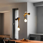 Jenna Wooden Pendant Light – Handcrafted Designer Hanging Lamp for Dining & Living Spaces