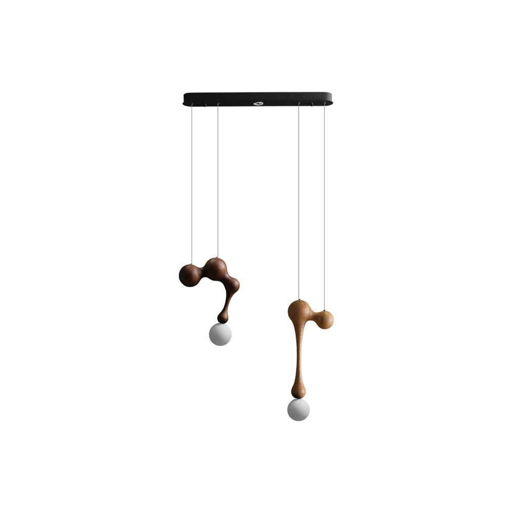 Jenna Wooden Pendant Light – Handcrafted Designer Hanging Lamp for Dining & Living Spaces