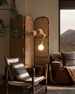 Jenna Wooden Pendant Light – Handcrafted Designer Hanging Lamp for Dining & Living Spaces