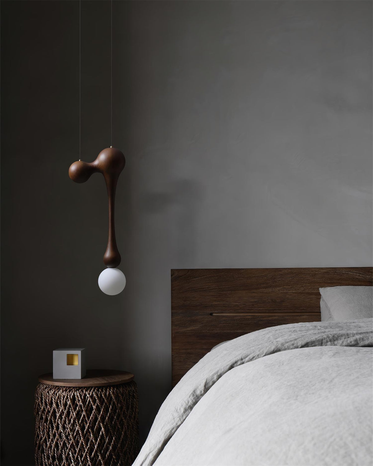 Jenna Wooden Pendant Light – Handcrafted Designer Hanging Lamp for Dining & Living Spaces