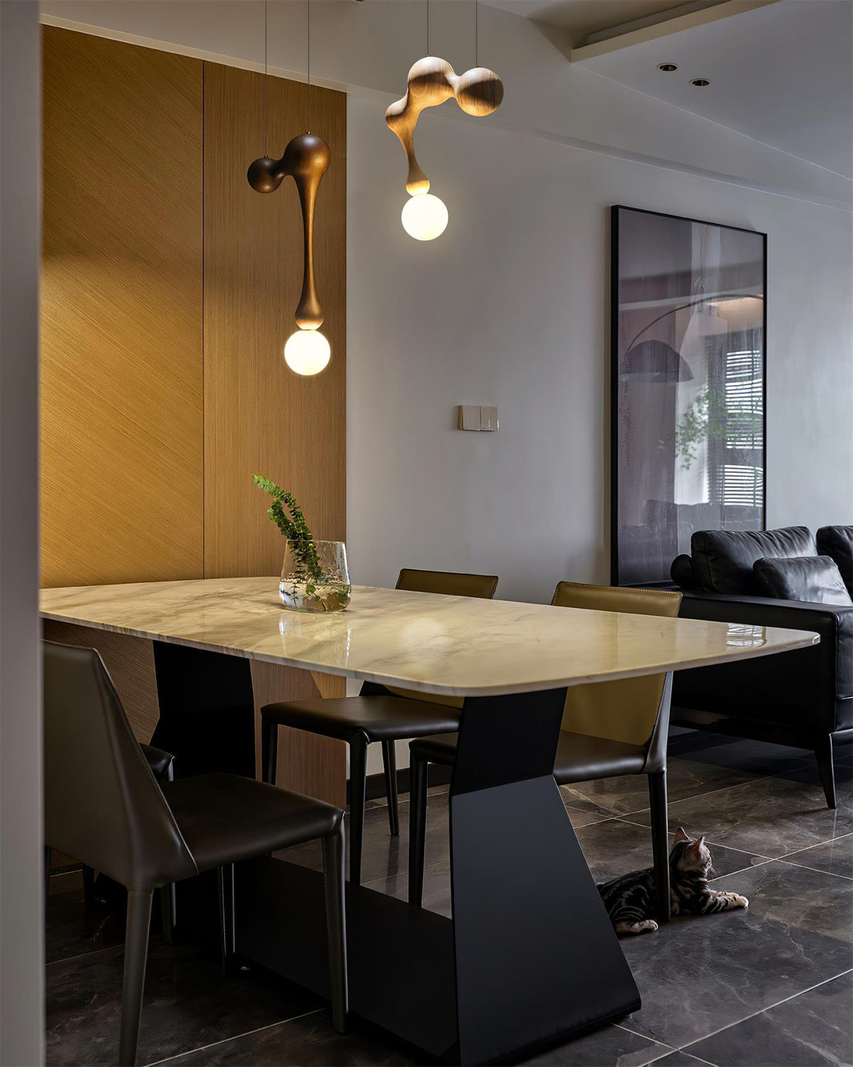 Jenna Wooden Pendant Light – Handcrafted Designer Hanging Lamp for Dining & Living Spaces