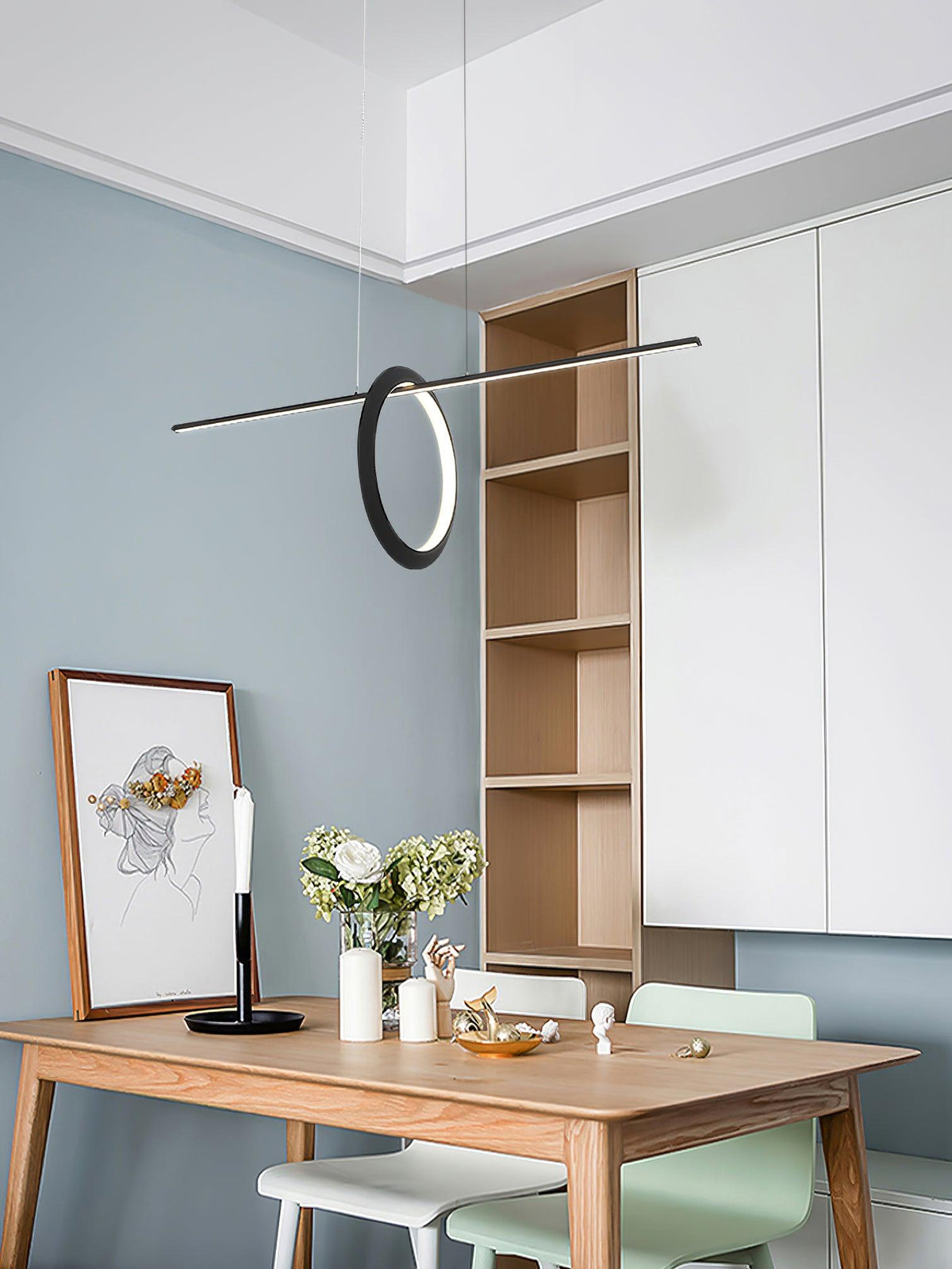 Jonathan LED Linear Pendant Light for Modern Kitchen Island and Dining Room