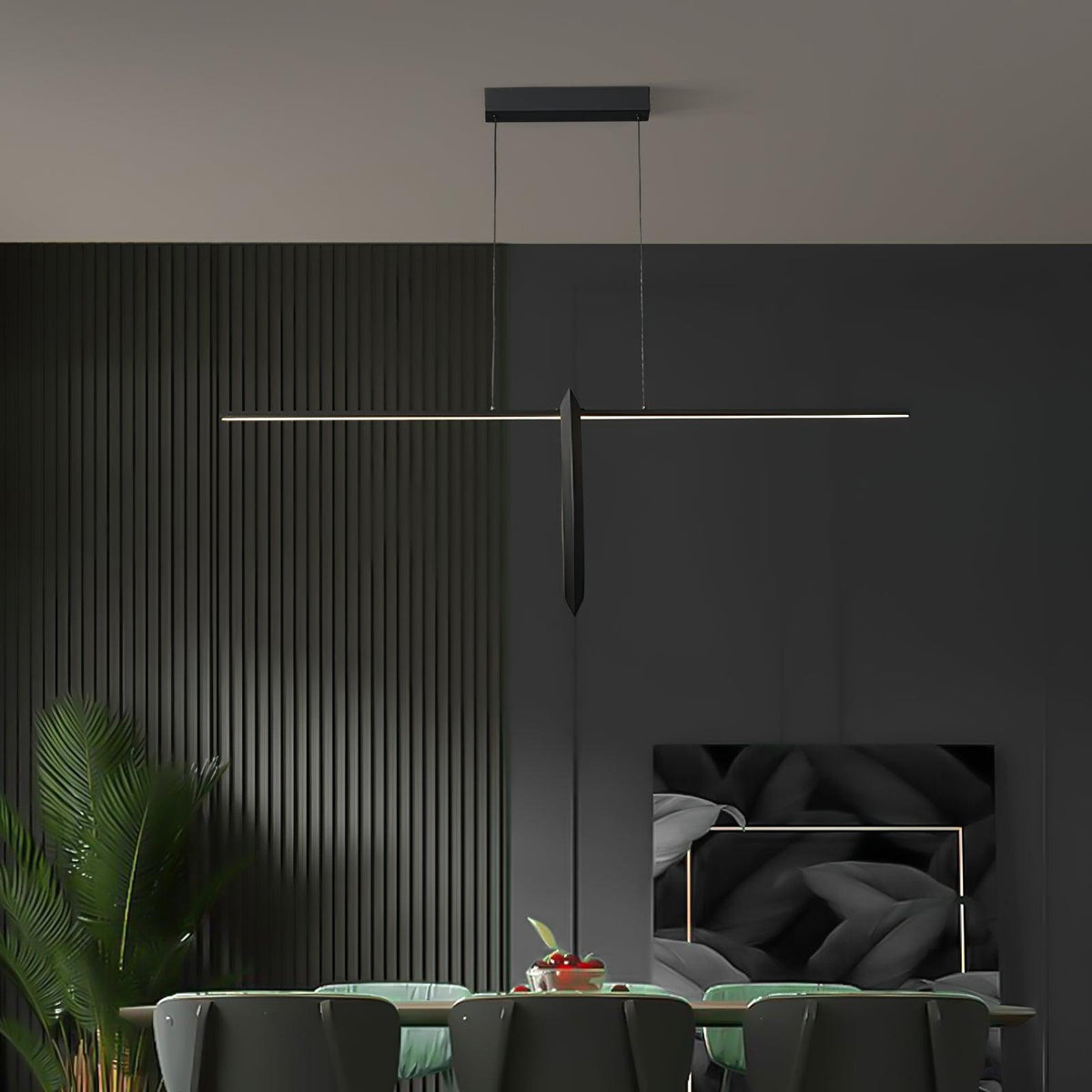 Jonathan LED Linear Pendant Light for Modern Kitchen Island and Dining Room