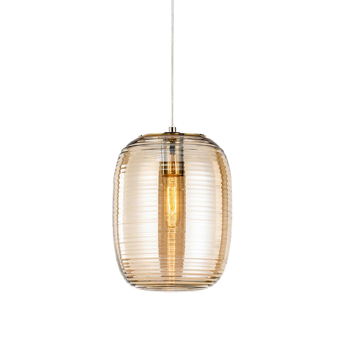 Joselina Glass Pendant Light – Contemporary Gold Finish Ceiling Lamp