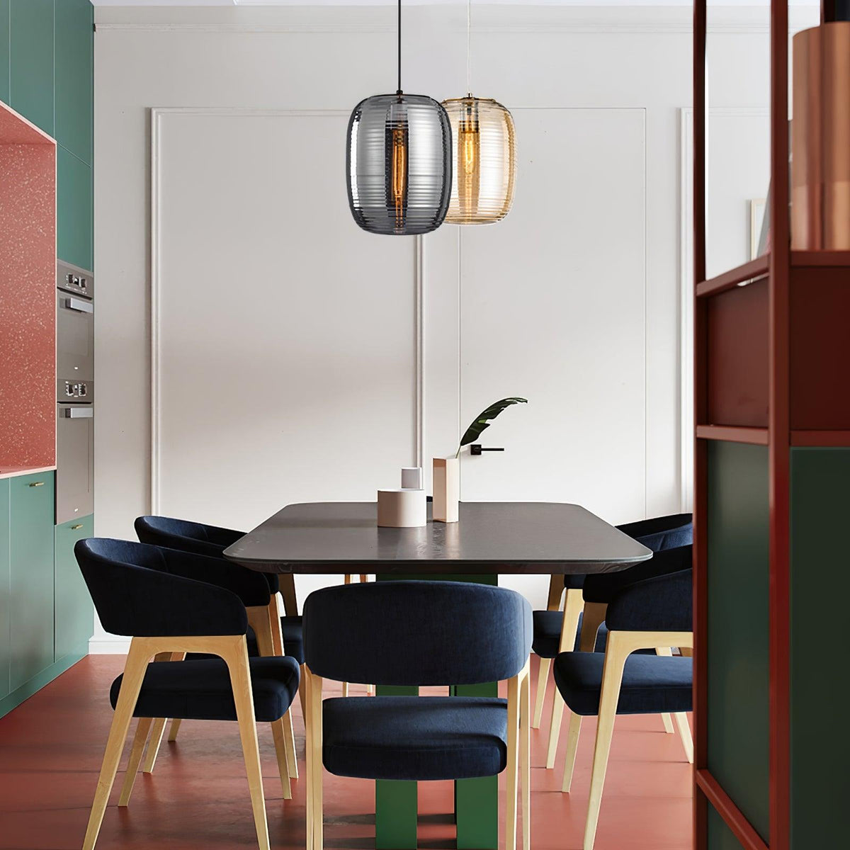 Joselina Glass Pendant Light – Contemporary Gold Finish Ceiling Lamp
