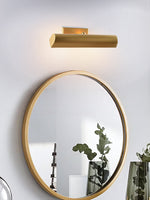 Julian Brass Wall Sconce – Modern Minimalist Cylindrical Wall Light