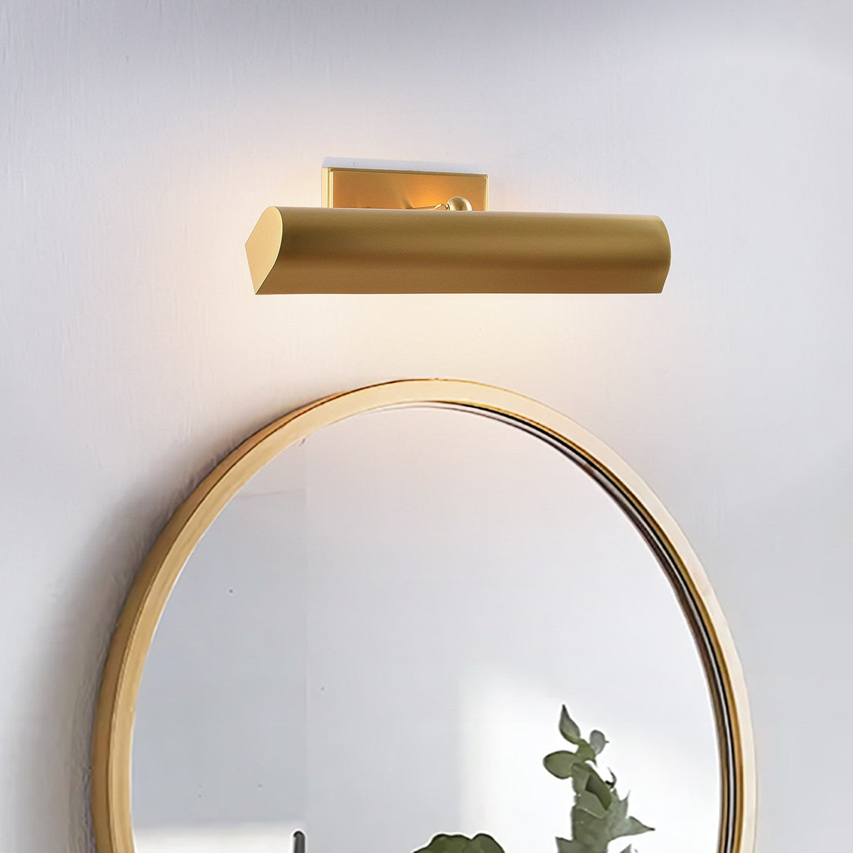 Julian Brass Wall Sconce – Modern Minimalist Cylindrical Wall Light