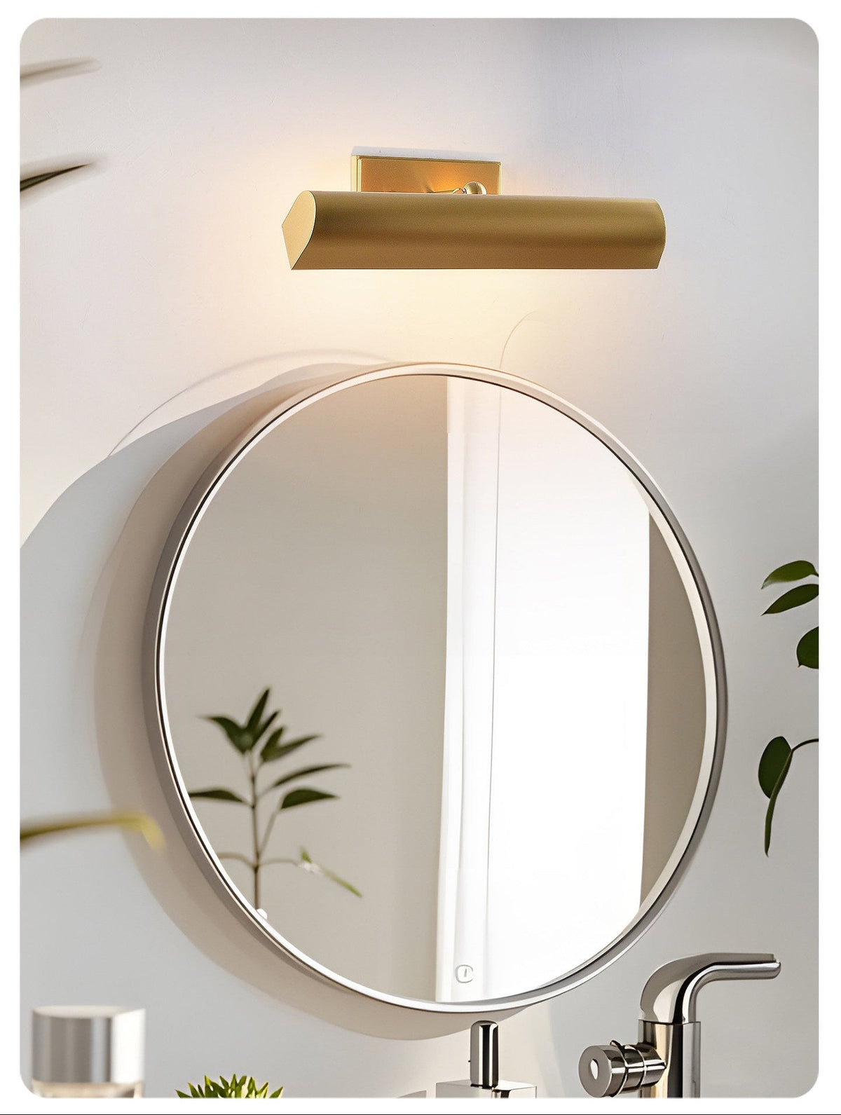 Julian Brass Wall Sconce – Modern Minimalist Cylindrical Wall Light