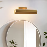 Julian Brass Wall Sconce – Modern Minimalist Cylindrical Wall Light