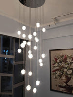 Crystal Ball Pendant Light – Chrome & Clear Glass Chandelier